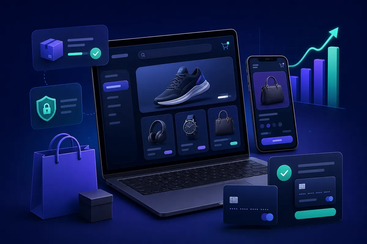 Ecommerce store and secure checkout experience